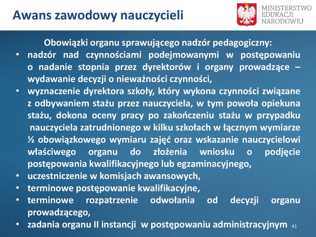 Wdrażanie znowelizowanych przepisów ustawy Karta Nauczyciela ppt